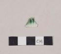 Green shell edge pearlware rim sherd