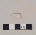 Molded white salt glaze stoneware rim sherd