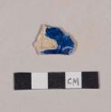 Flow blue pearlware body sherd