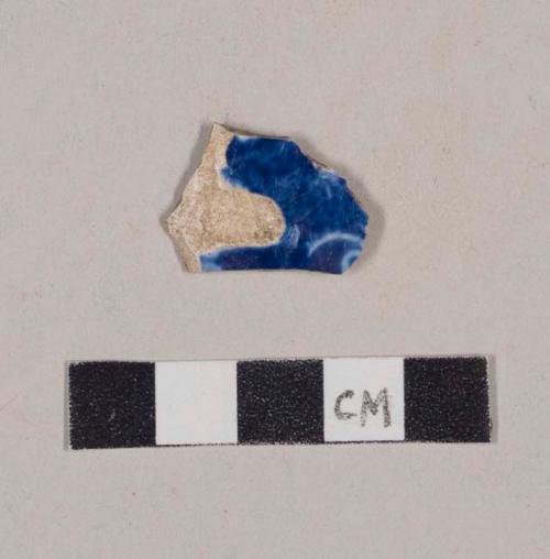 Flow blue pearlware body sherd