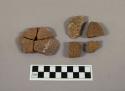 5 potsherds with matting impression