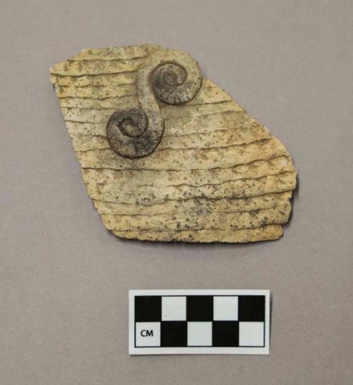 Fragment of Pottery, spiral orn.