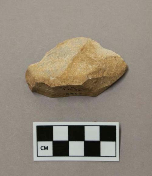 Worked stone fragment - scraper