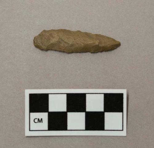 Chipped stone projectile point, ovate