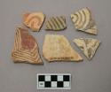 Potsherds - sedentary and classic hohokam red on buff