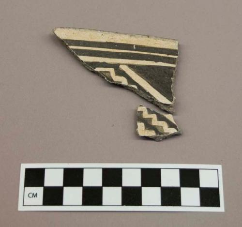 Ceramic sherds of bowl