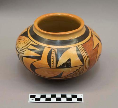 Polychrome-on-buff jar" geometric elements