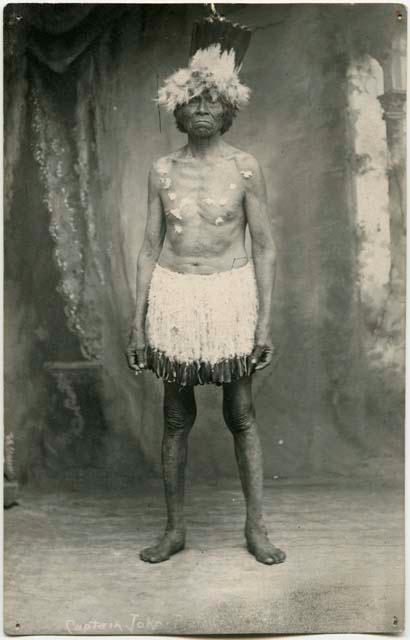 Captain John, in studio portrait