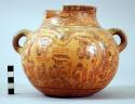 Two-handled Yojoa polychrome pottery pot - Mayoid type