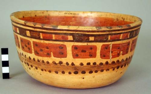 Yojoa polychrome pottery bowl, Mayoid type