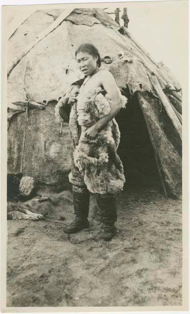 Arctic Voyage of Schooner Polar Bear - Woman in fur coat