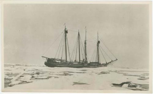 Arctic Voyage of Schooner Polar Bear - Arctic landscape with view of schooners