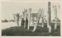 Arctic Voyage of Schooner Polar Bear - Whale jaw boat racks at Indian Point