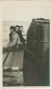 Arctic Voyage of Schooner Polar Bear - Four men on deck