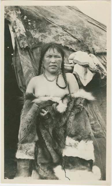 Arctic Voyage of Schooner Polar Bear - Woman in fur coat