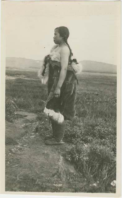 Arctic Voyage of Schooner Polar Bear - Woman in fur coat