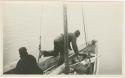 Arctic Voyage of Schooner Polar Bear - Two men on deck