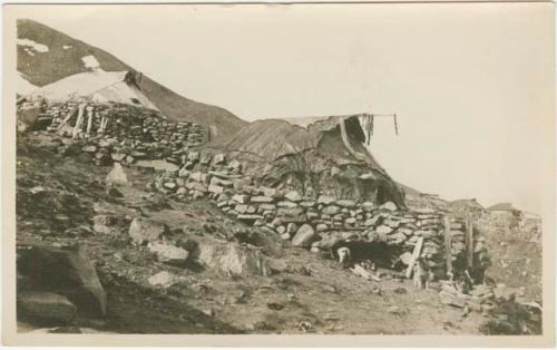 Arctic Voyage of Schooner Polar Bear - Houses at East Cape