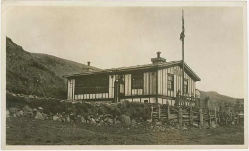 Arctic Voyage of Schooner Polar Bear - Government school house in Atka