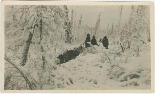 Arctic Voyage of Schooner Polar Bear - Dunbar Lockwood, Captain Louis Lane, and Eben Draper moving through Yukon Flats on their way home