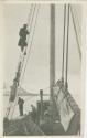 Arctic Voyage of Schooner Polar Bear - View of schooner deck