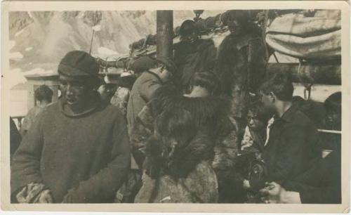 Arctic Voyage of Schooner Polar Bear - Crew on the deck