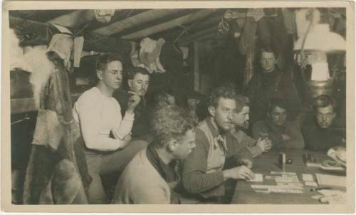 Arctic Voyage of Schooner Polar Bear - Captain Louis Lane, Sam Mixter, Captain Mogg, Hullin Mott, George Silsbee, John Heard, Dunbar Lockwood, Ben Kilian, Hermann Kilian, Eben Draper in winter quarters