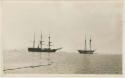 Arctic Voyage of Schooner Polar Bear - View of schooners Elvira and Belvedere