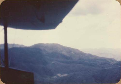 View of clouds from plane