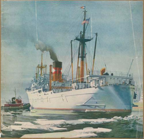 Magazine image of the SS Fra Berlanga, captained by James A. MacCabe