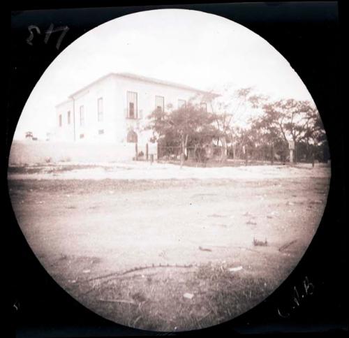 Building and trees