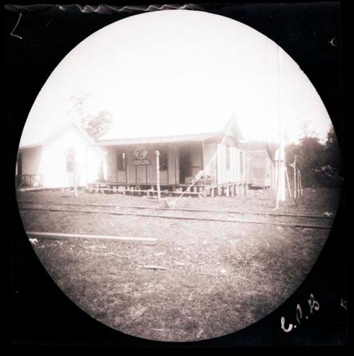 Buildings along railway