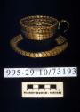 Basketry cup and saucer