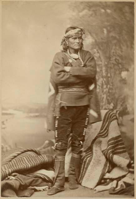 Nanahe, a Hopi man who visited Boston and Worcester with Cushing