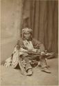 Studio portrait of Kiasi, a Zuni Bow Priest, during his visit to Boston