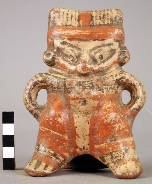 Small clay idol, woman, female figurine, Period IV early (exhibit note)