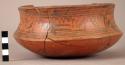 Mora: Santa Marta polychrome pottery bowl - broken