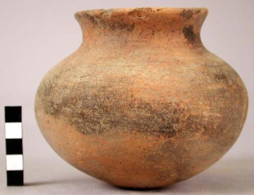 Small black (?) pottery bowl