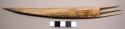 Walrus tusk comb for shredding sinew in cord-making, or combing hair
