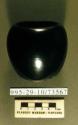 Black ceramic vase, undecorated