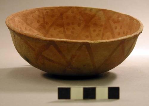 Bowl, colored pottery