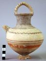 Spouted pottery vessel