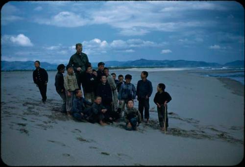 Group on beach