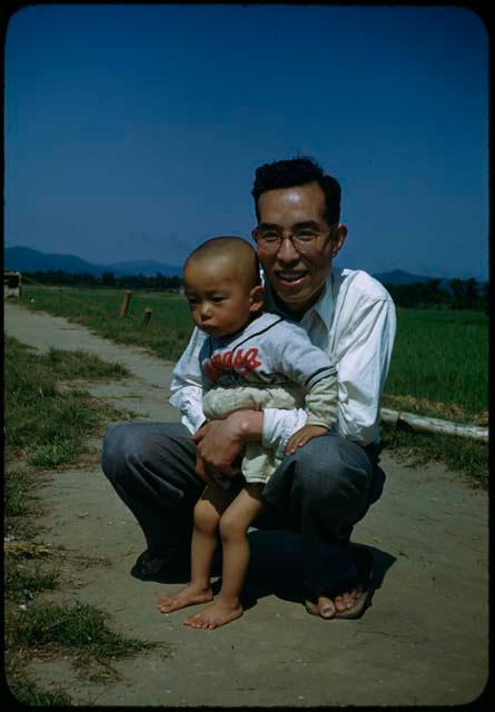 Man with baby