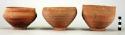 Bowls red brown ware