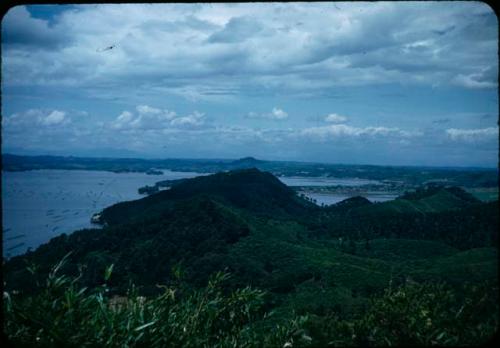 View from Otaka-mori, with Tona in distance