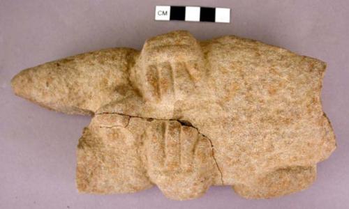 Fragment of stone figurine