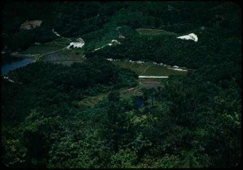 View of fields in valley from Otaka-mori