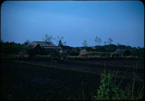 Fields and buildings