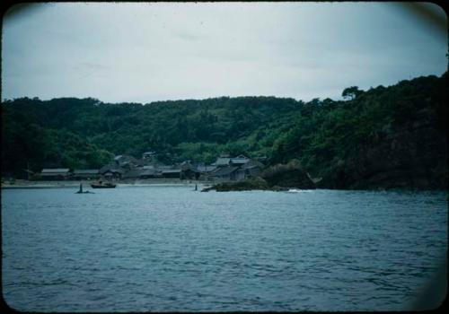 Village along shore